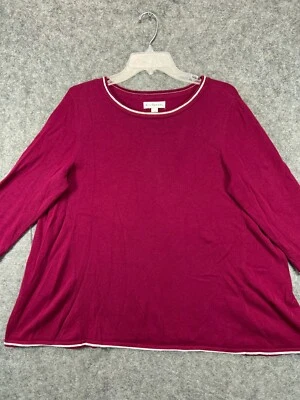 Camisa Kim Rogers Mujer Mediana Vino Tinto Top Blusa Informal Trabajo Damas Foto 1 de 4