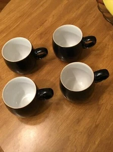 DENBY Mug Cups - JET Pattern -=Pair - Two- Vintage PAIR - TWO - Exc - Picture 1 of 6