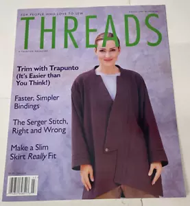 Threads Sewing back issue Magazines March 1997 #69 Machine-Sew TAUNTON'S - Picture 1 of 9