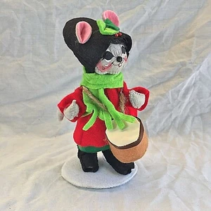 Figura de muñeca de peluche Annalee 6" baterista niño ratón de Navidad 2015 P52 Navidad pequeña - Imagen 1 de 10