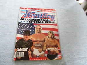 Revista de lucha libre vintage Inside Wrestling julio 1986 Hulk Hogan SGT Slaughter - Imagen 1 de 6