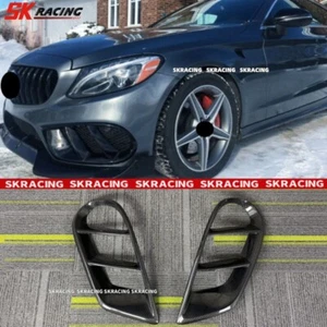 Cubierta antiniebla de ventilación de aire para parachoques delantero de fibra de carbono para Benz W205 Sport C43 - Imagen 1 de 12