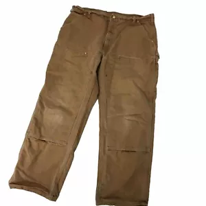 Carhartt B01 Brown 38x30 Duck Canvas Double Knee Pants USA Union 125 Years - Bild 1 von 9