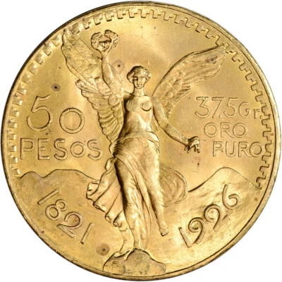 Oro México 1926 50 pesos - promedio circulado - 1.2056 oz Foto 1 de 2