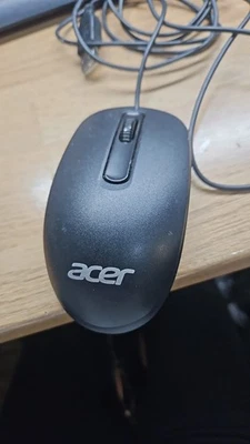 Optical Wired SM-9023 USB 3 Button Scroll Wheel Computer PC Mouse - Black - Used - Image 1 of 2