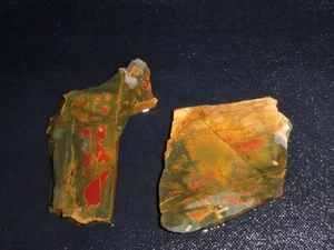 Cherry Creek Jasper  2 pieces-rough for cabbing-display, science - Picture 1 of 3
