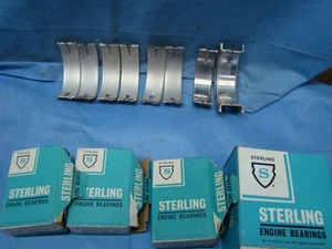 Corvair Main Bearing Set 010 1/2 Flange Type 140 145 164 USA NORS - Picture 1 of 3