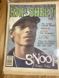 Rap Sheet Snoop Doggy Dog Hip Hop History At The Time - Imagen 1 de 5