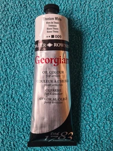 Daler Rowney Tubo Colore Olio Georgiano 225ml, Bianco Titanio 009, Nuovo - Foto 1 di 2