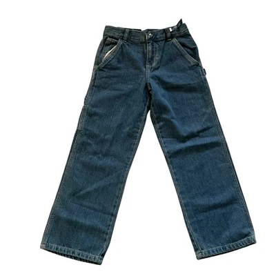Новый с Ярлыками Faded Glory мальчиков расслабленный крой синий Jean размер 7R прямой ноги регулируемая талия - Изображение 1 из 4