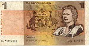 1982 Australia Johnston/Stone $1 Decimal Banknote - Picture 1 of 2