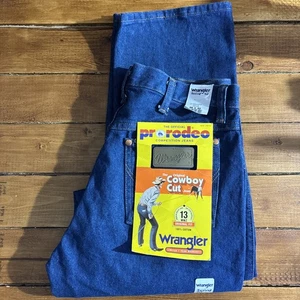 Wrangler Jeans Men's 30x32 Blue Denim Cowboy Cut Original Fit Rodeo 13MWZ NEW - Picture 1 of 8