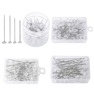 Head Pin Straight Head Pins for Jewelry Making Sewing Wedding Flower Decorations - Bild 1 von 4