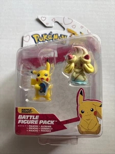 Pokemon Battle Figure Pack Pikachu / Alcremie Jazwares Pokémon San Valentino - Foto 1 di 2