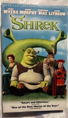 2001 Shrek Special Edition VHS MOVIE SEALED RARE WATERMARKS  - Image 1 of 4