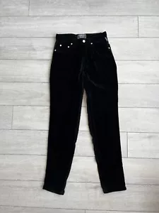 Versace Jeans Couture Velvet Pants Vintage Rare Retro Size S - Picture 1 of 8