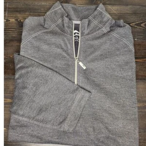 TOMMY BAHAMA Men's Gray Thin Long Sleeve 1/4 Zip Jersey Size XL - Picture 1 of 9