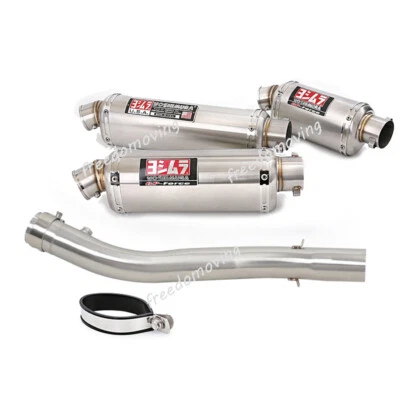 For Honda CBR600F4i 2001-2007 Slip On Exhaust System Mid Link Pipe 51mm Muffler - Image 1 of 4