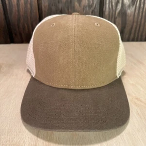 Blank Canvas Trucker Mütze Snapback Cap braun Dri Duck Mesh Outdoor zweifarbig - Bild 1 von 11