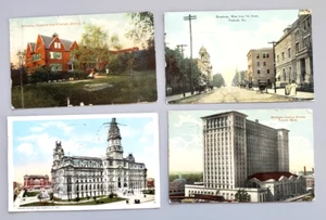 Vintage Postcards Lot of 4.Historic Buildings Kentucky, Illinois, Indiana MI. - Picture 1 of 2