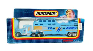 Matchbox Convoy CY-15 MBTV News Peterbilt Truck Tracking Vehicle ~ Die Cast - Picture 1 of 11