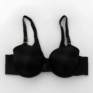 Bra Vanity Fair 38B Black Underwire 75132/75213 Back Closure Push Up Womens - Picture 1 of 4