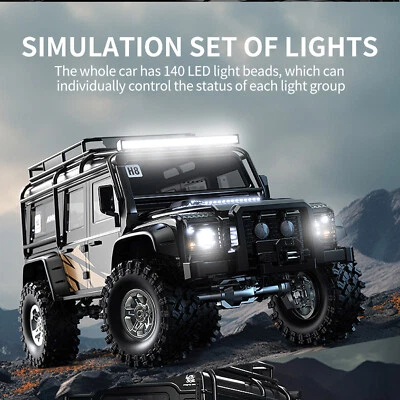 MJX H8H+ V2 1:8 RC Crawler Truck 4WD Offroad Double Pickup 4x4 Fernbedienung Car - Bild 1 von 4