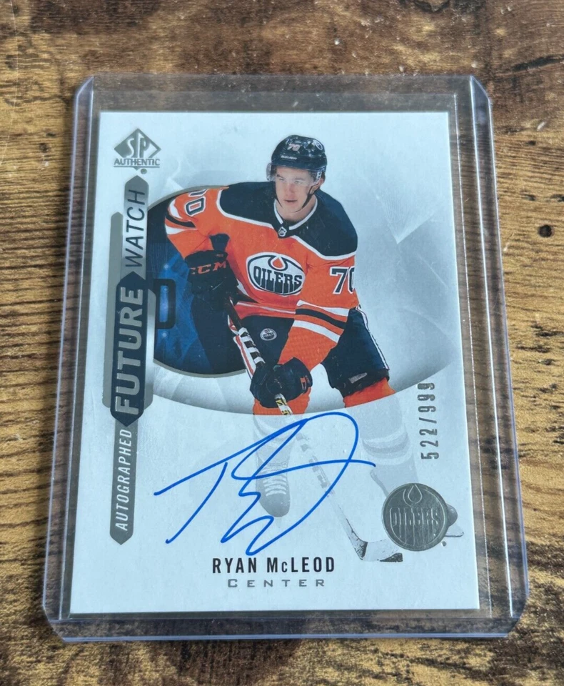 2020-21 SP Authentic Future Watch #182 Ryan McLeod AUTO RC /999 Rookie RC - Image 1 of 2