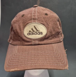 Adidas A-Flex berretto da baseball marrone XL leggero ricamato invecchiato - Foto 1 di 8