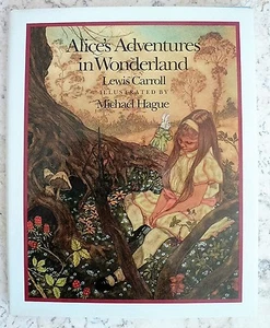1st Ed ALICE'S ADVENTURES IN WONDERLAND Illust Michael Hague 1985 HC@DJ - Picture 1 of 8