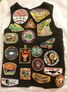 Vintage 60er Jahre BSA Pfadfinder Lager Patches Weste - Bild 1 von 8