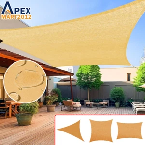 Waterproof Sun Shade Sail Outdoor Patio Awning Backyard Canopy UV Block Shelter - Picture 1 of 11