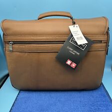 Samsonite Classic Leather Briefcase Cognac Brown 126040-1221