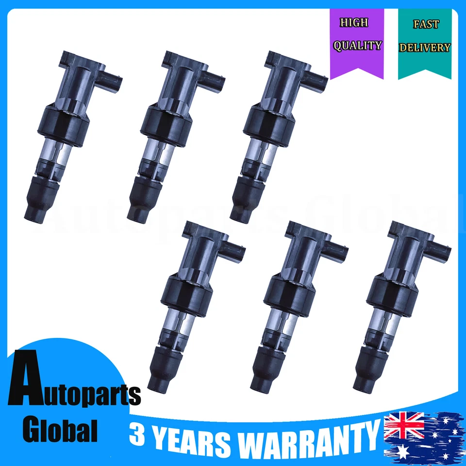 6PCS Ignition Coil For Jaguar XF XJ XJ6 2.1L S-Type X-Type V6 C2S42673 C2S11480 - Image 1 of 4