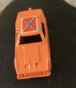 MidgeToy  Vintage General Lee car 2 1/2" diecast orange Rockford,Ill, USA Rare - Picture 1 of 5