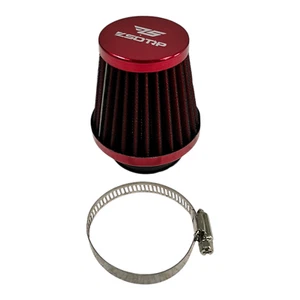 Luftfilter Renn Sportluftfilter 55 56 57 mm Rot Mofa Roller Moped Quad ATV - Bild 1 von 3