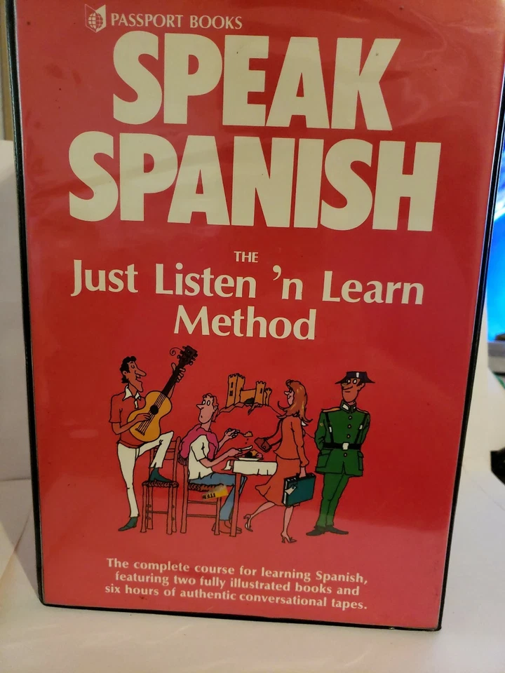 Speak Spanish Instructional Passport Books Cassettes books Listen n' Learn C-5 - Image 1 of 4