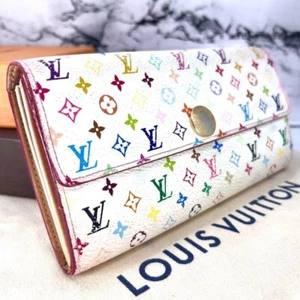 LOUIS VUITTON Takashi Murakami Monogram Portefeuille Wallet Multicolor TH0086 - Picture 1 of 18