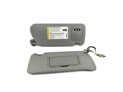 Parasoles izquierdo derecho Cadillac CTS 2003-2007 con abridor de puerta de garaje gris OEM Foto 1 de 4