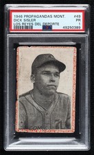1946-47 Propagandas Montiel Los Reyes del Deporte Dick Sisler #49 PSA 1