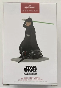 2022 Hallmark Star Wars Mandalorian A Jedi Returns Luke Christmas Ornament - Bild 1 von 4