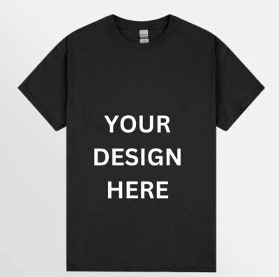 Personalised T Shirt - Your Custom Text - t-shirt tee shirts Men's Women's Kid's - image 1 of 2