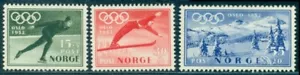 Juegos Olímpicos de Invierno de Oslo 1951, patinaje de velocidad, salto de esquí, abetos, Noruega, Mi.372, montado sin montar o nunca montado - Imagen 1 de 1