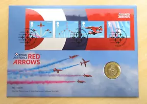 GB Royal Mint/Mail RAF Centenary 2018 Red Arrows BU £2 Coin Cover - Picture 1 of 5