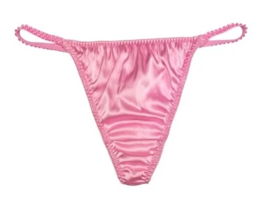 Tanga Clásico Satén Rosa XL Foto 1 de 2