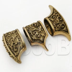 RvD CooB Set Finger Guard Bolster Pommel Metal Bronze Knife Making Handle 3itms - Picture 1 of 4