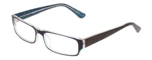 Gafas de lectura rectangulares unisex Moda Vision 2013 azul cristal mosaico negro 55 mm - Imagen 1 de 5