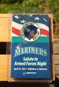 Token de béisbol Boeing Salute to Armed Forces 2011 de los Marineros de Seattle - Imagen 1 de 4