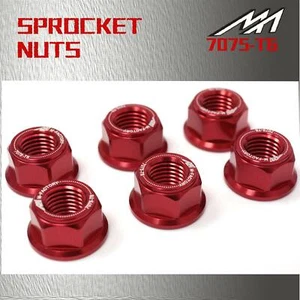 Rear Hex Sprocket Nuts Fit Aprilia RSV 1000 4V R 09+ RSV 1000 4V SBK-FACT - Foto 1 di 8