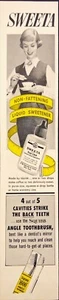 1956 Sweeta Non-Fattening Liquid Sweetner Woman Coffee Tape Measure Print Ad - Picture 1 of 6